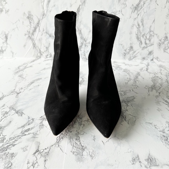 Stuart Weitzman Juniper Black Suede Boot Size 8.5 - Picture 3 of 12